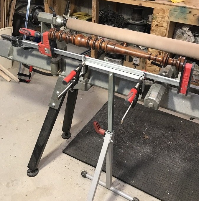 Original clamped as the template