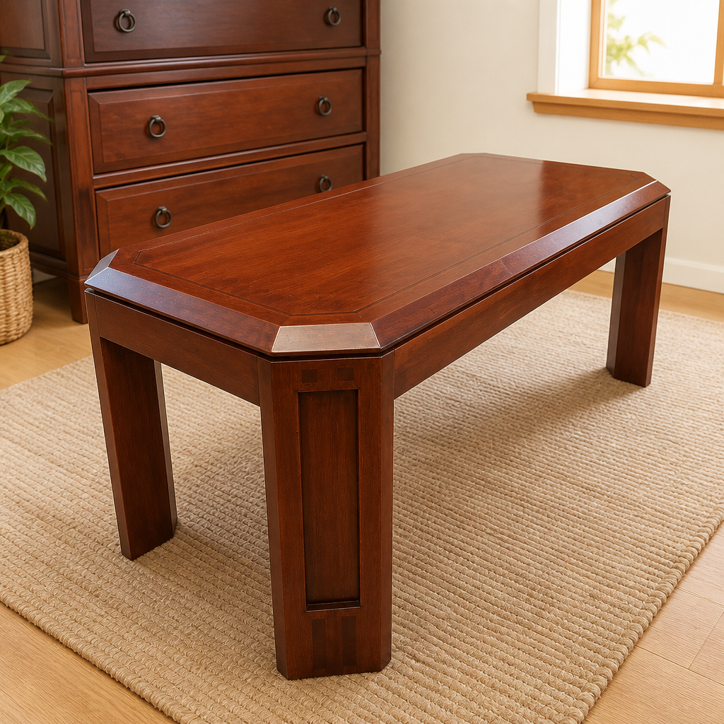 Custom oak dining table